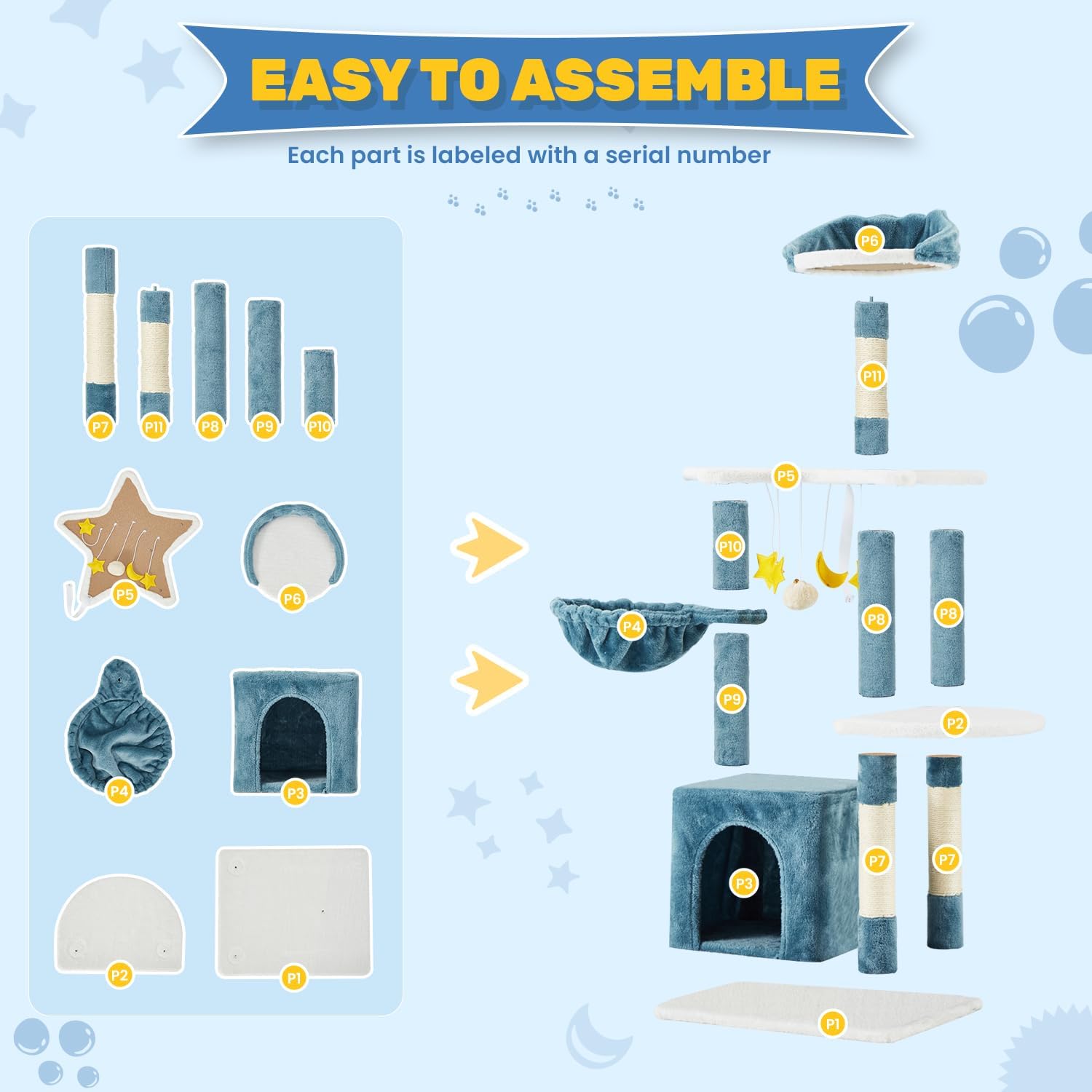 review Erinnyees Cat Tree Tower, 45