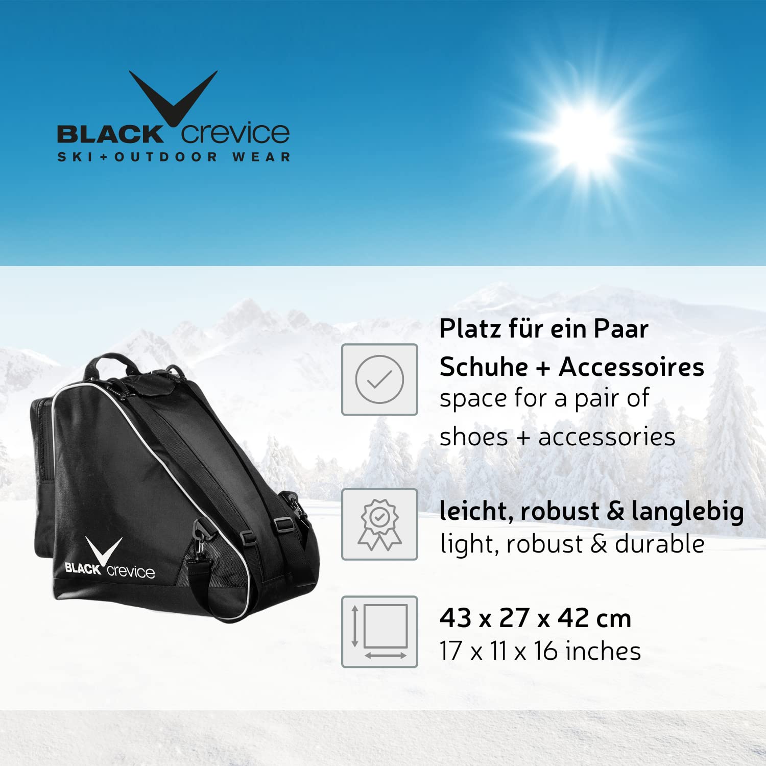 Black Crevice Bolsa de deporte