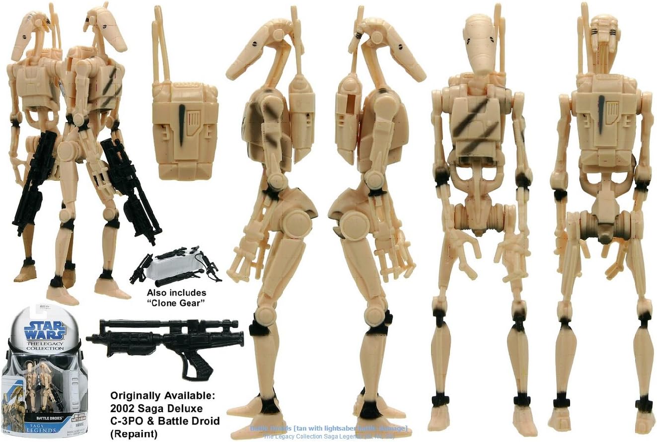 Battle Droids Saga Legacy Collection Star Wars Action Figure (style and colors may vary)