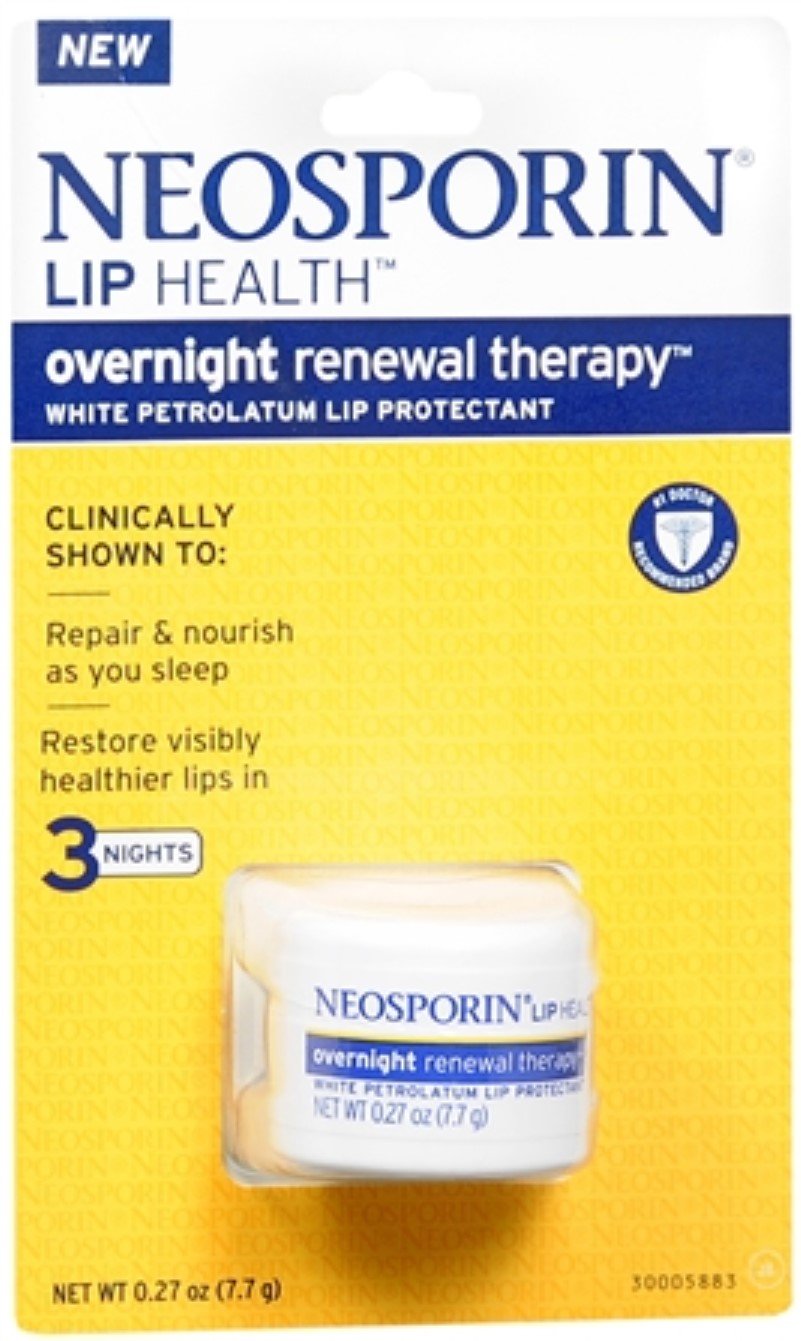 Neosporin Lip Health Overnight Renewal Therapy 0.27 oz (Pack of 9)