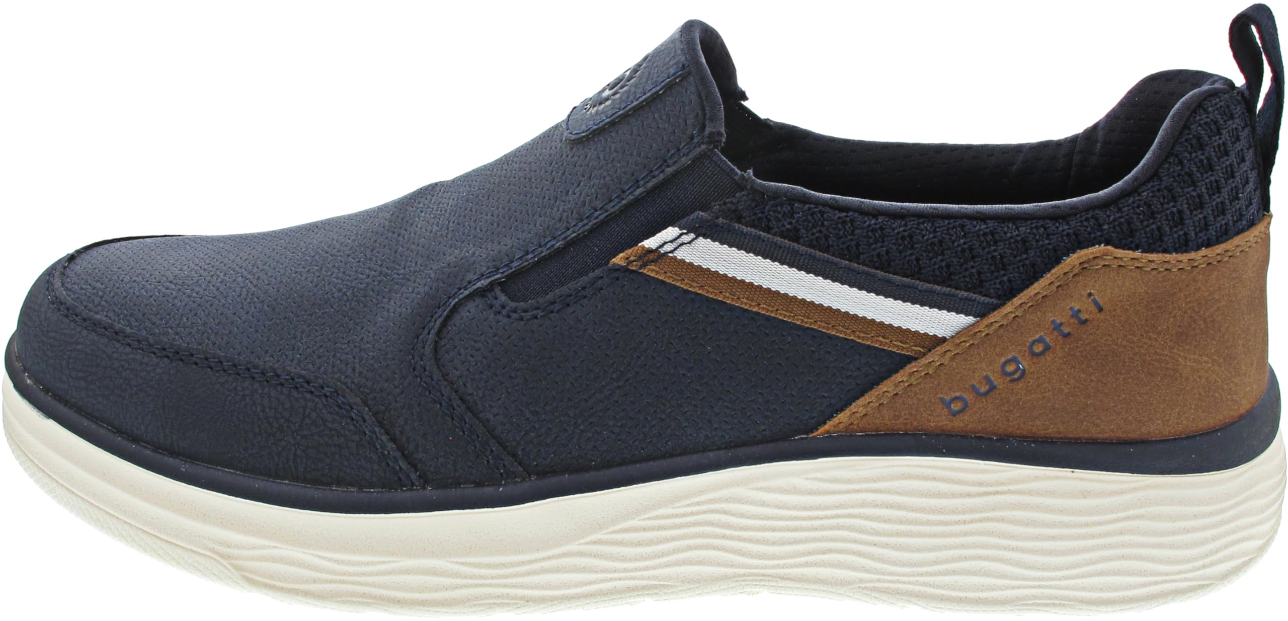 Bugatti Herren Bequeme Schnürschuh Memory Foam Elegante Casual Easy Fit Sneaker aus Austauschbaren Einlegesohlen