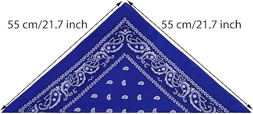 Miniatura 3 de URATOT Pañuelos novedosos con estampado de cachemira, pañuelos de vaquero, varios colores