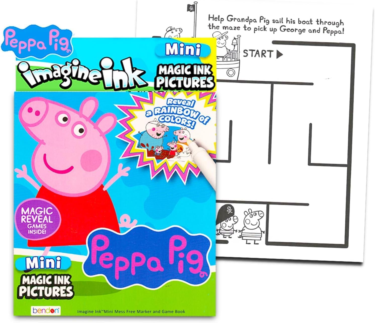 Peppa Pig Imagine Ink Coloring Super Set ~ Bundle with 3 Imagine Ink Mess-Free Coloring Books for Kids | Peppa Pig Party Favors and Activities image 2