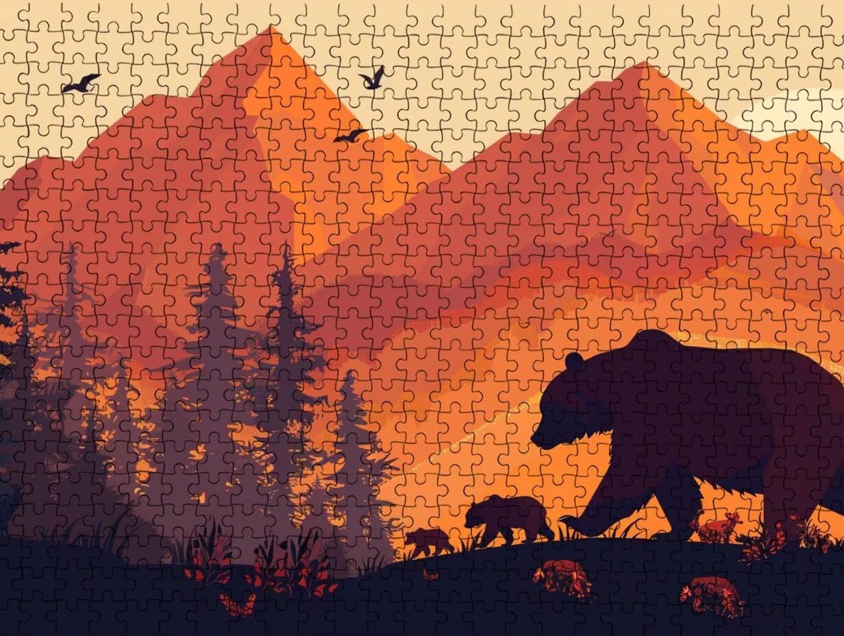 Classico Puzzle per Adulti 5000, L' Orso Del Deserto LDYQS6-513