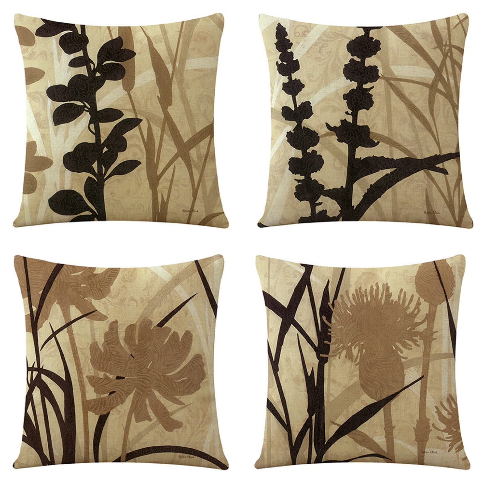 Coussin canapé lin double face noir 60x60 pour une terrasse ou un salon chaleureux