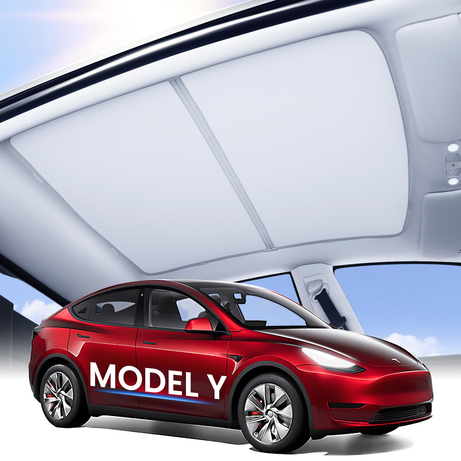 Amazon.com: Zanch Tesla Model Y Sunshade Roof[No Sag, No Gaps