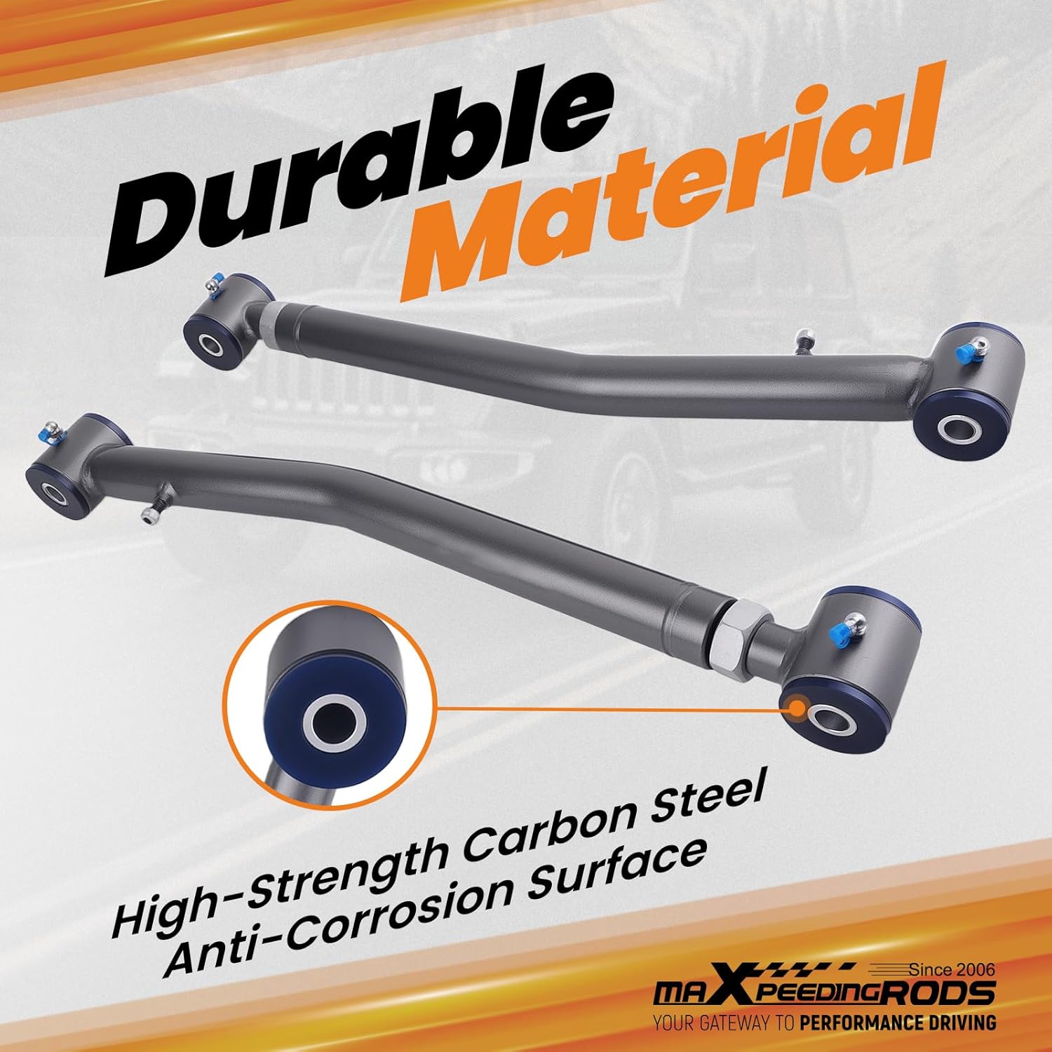 maXpeedingrods 2-4" Adjustable Front Lower Control Arm for Jeep Wrangler JL JLU Gladiator JT 2018-2023