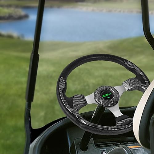 Vista 91 de RASTP Volante de carrito de golf de 12.6 pulgadas/12.598 in para Club Car DS y Club Car Precedent EZGO Yamaha Carritos de golf, rojo Estilo B- Rojo