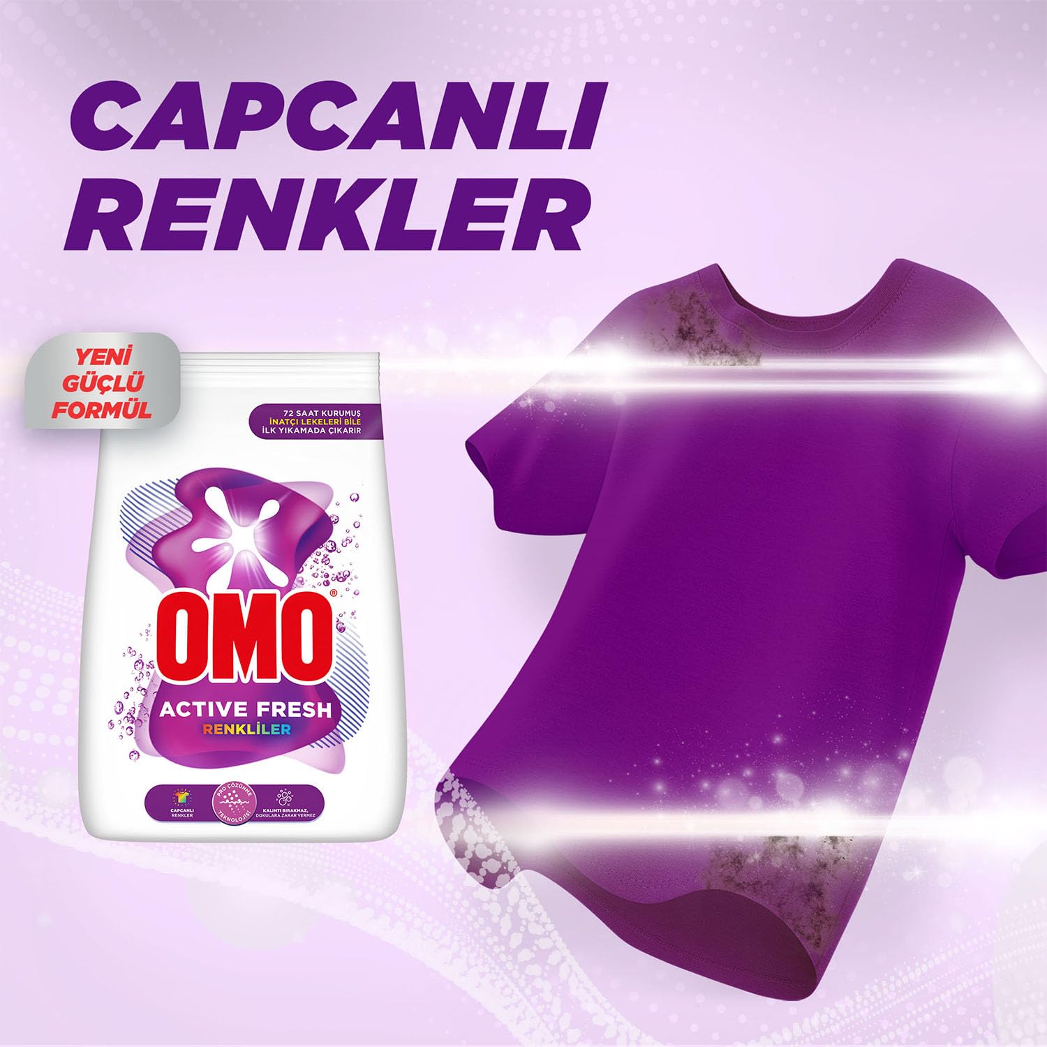 Omo Active Fresh Renkliler Toz Deterjanı 3 kg