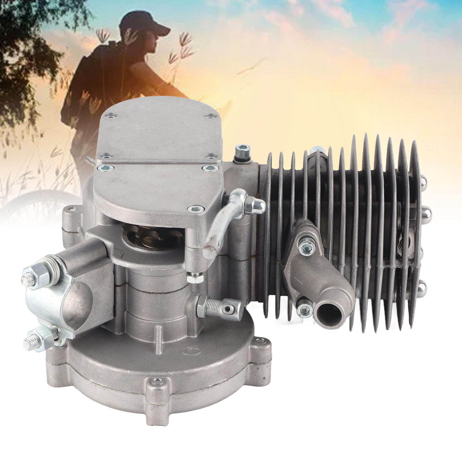 Amazon | 100CC 2 ストロークバイクモーター、単気筒内燃エンジン