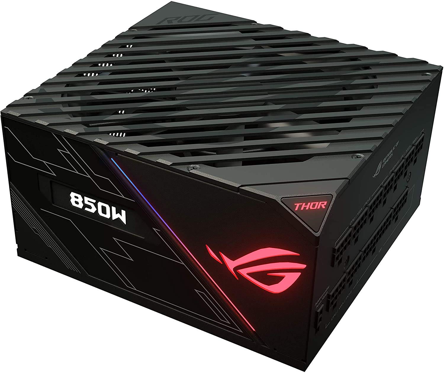 Asus ROG Thor 850W Platinum Power Supply Unit stands out with Aura Sync and an OLED display