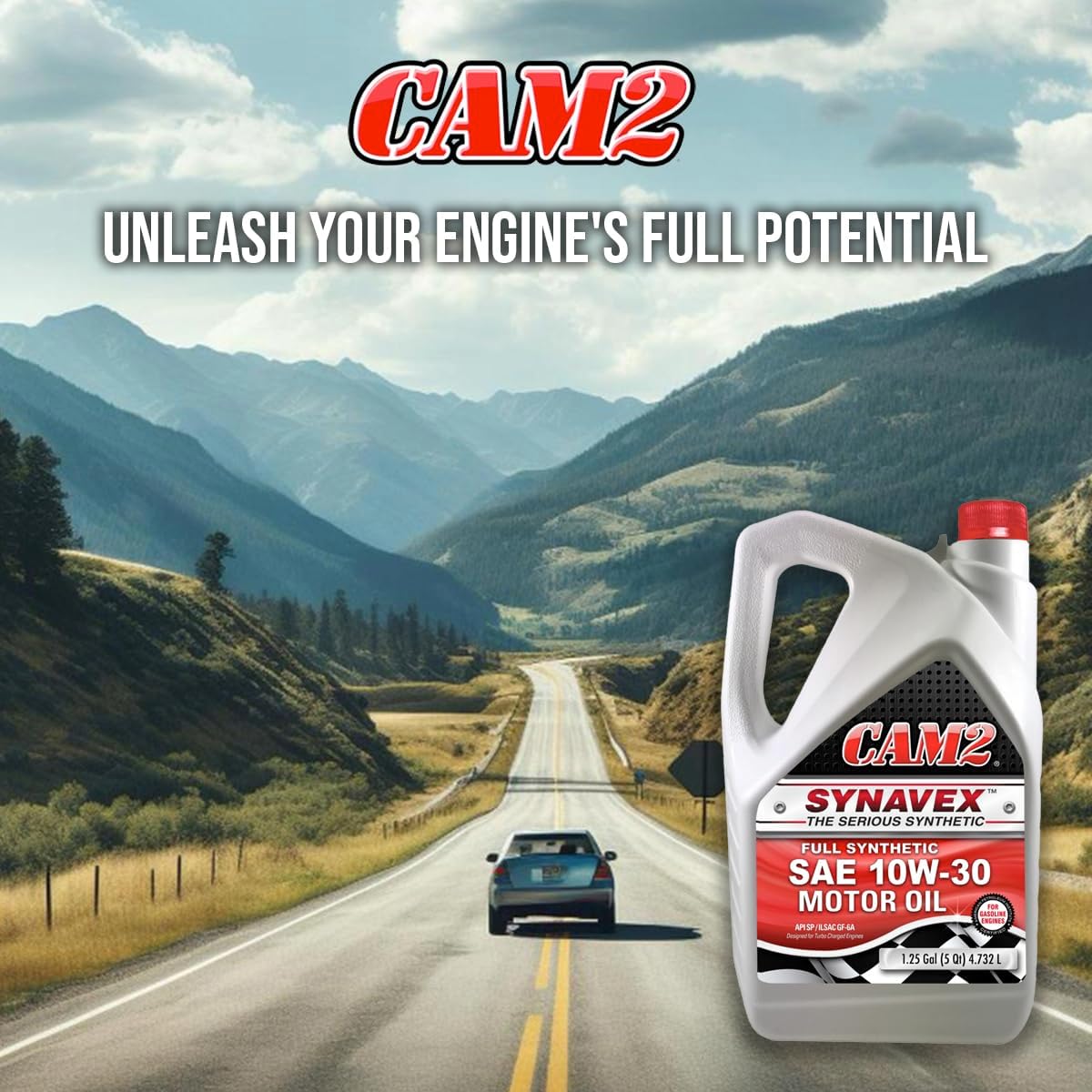 CAM2 SYNAVEX 10W-30 SP/GF-6A FULL SYNTHETIC ENGINE OIL - 3/5 Quart