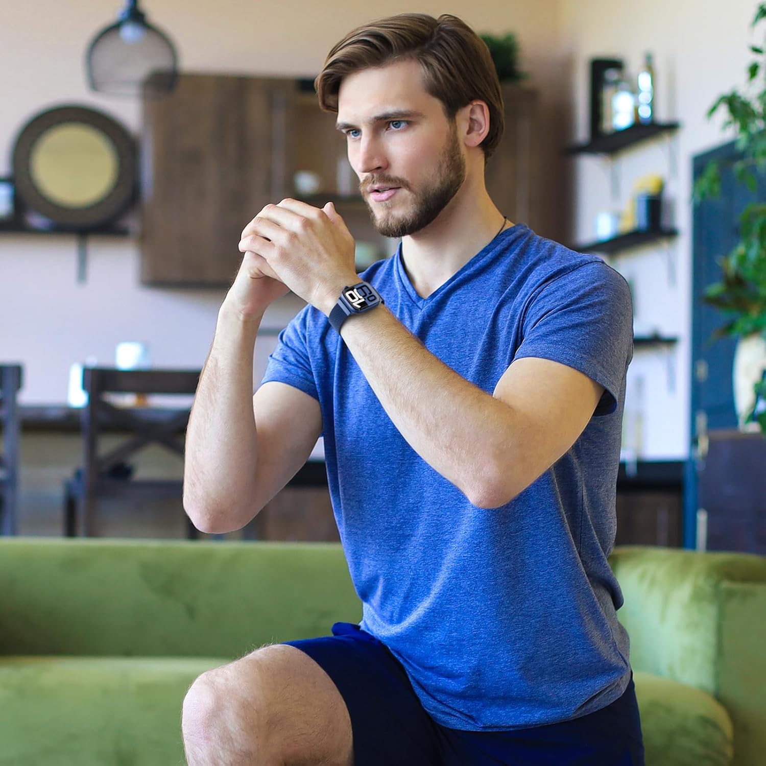 3 Pack Metal Mesh Loop Compatible with Apple Watch Band 38mm 40mm 41mm 42mm 44mm 45mm 46mm 49mm Women Men, Stainless Steel Magnetic Clasp Strap for iWatch Series 11 10 9 8 SE 7 6 5 4 3 2 1 Ultra - Image 7