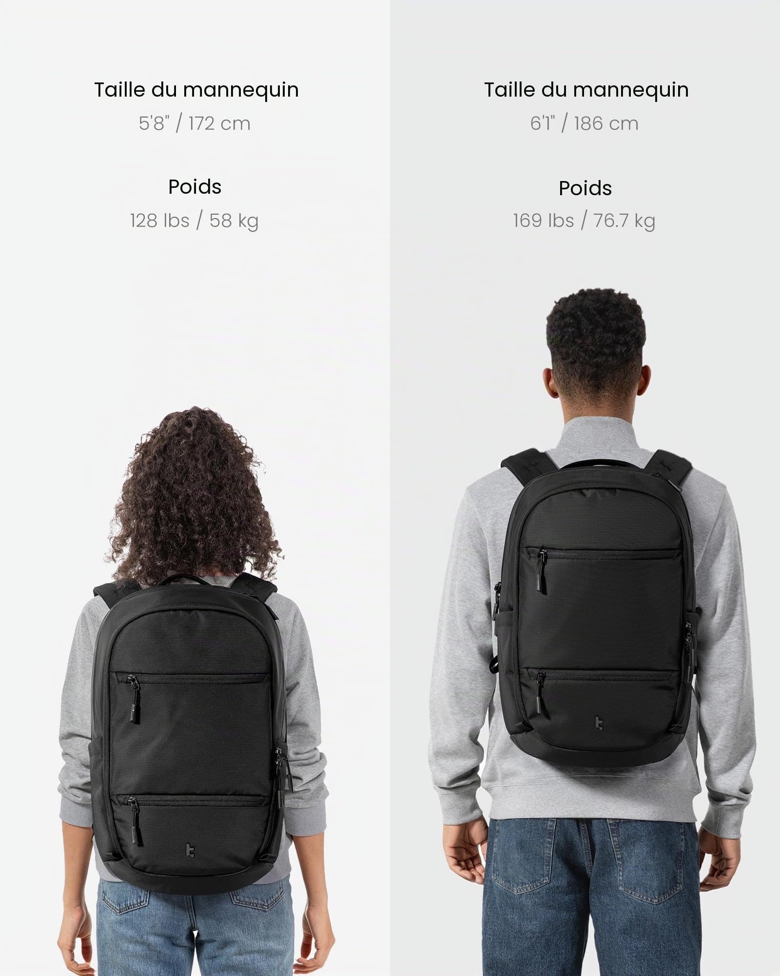 tomtoc Sac a Dos Ordinateur 32L, Sac à Dos pour PC Portable Business Travail Homme Femme pour 15,6-16 Pouces Notebook, TSA-Friendly Sac à Dos Voyage Imperméable, Idéal pour les Voyages d’Affaires