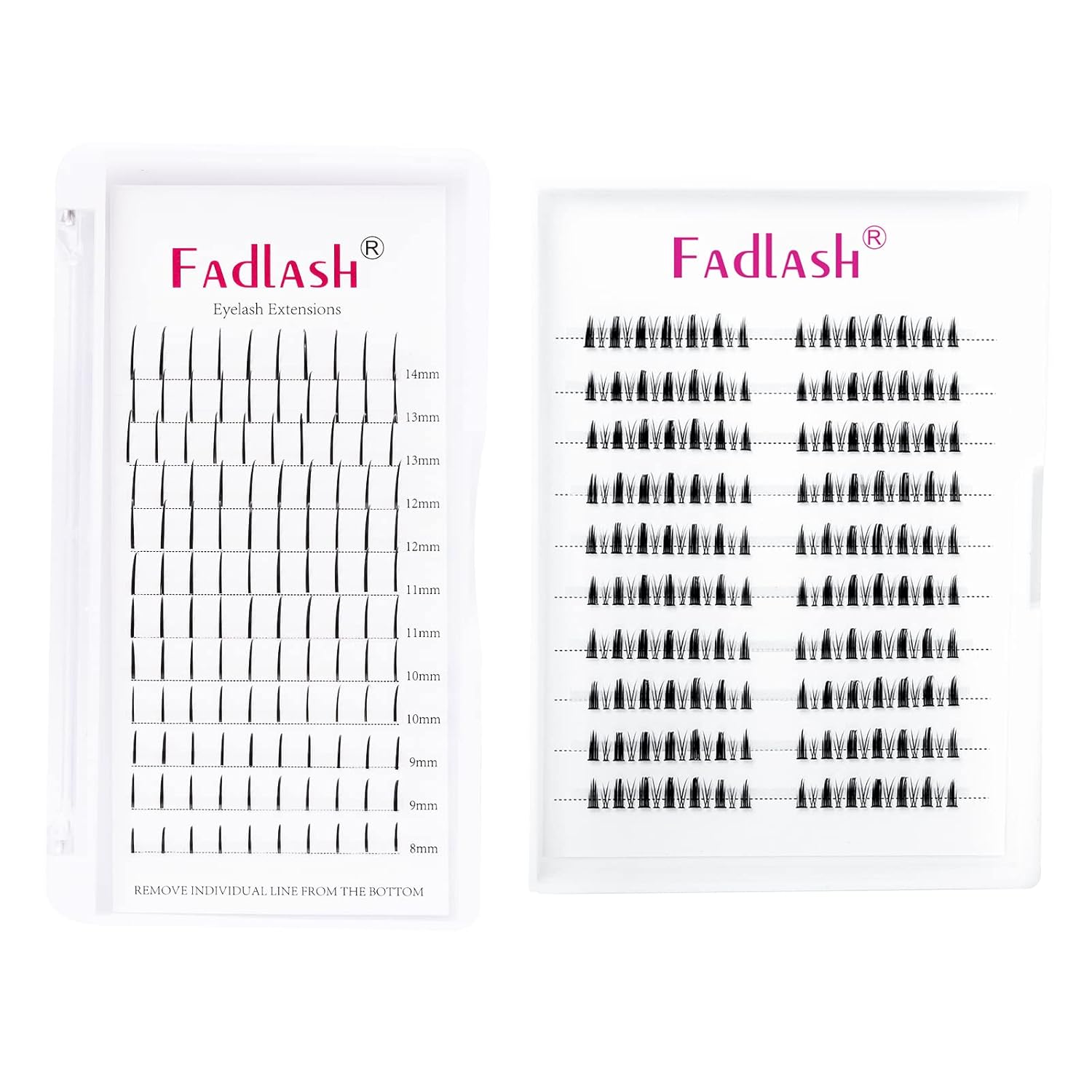 Spike Lash Extensions Mixed Tray Premade Spikes Eyelash