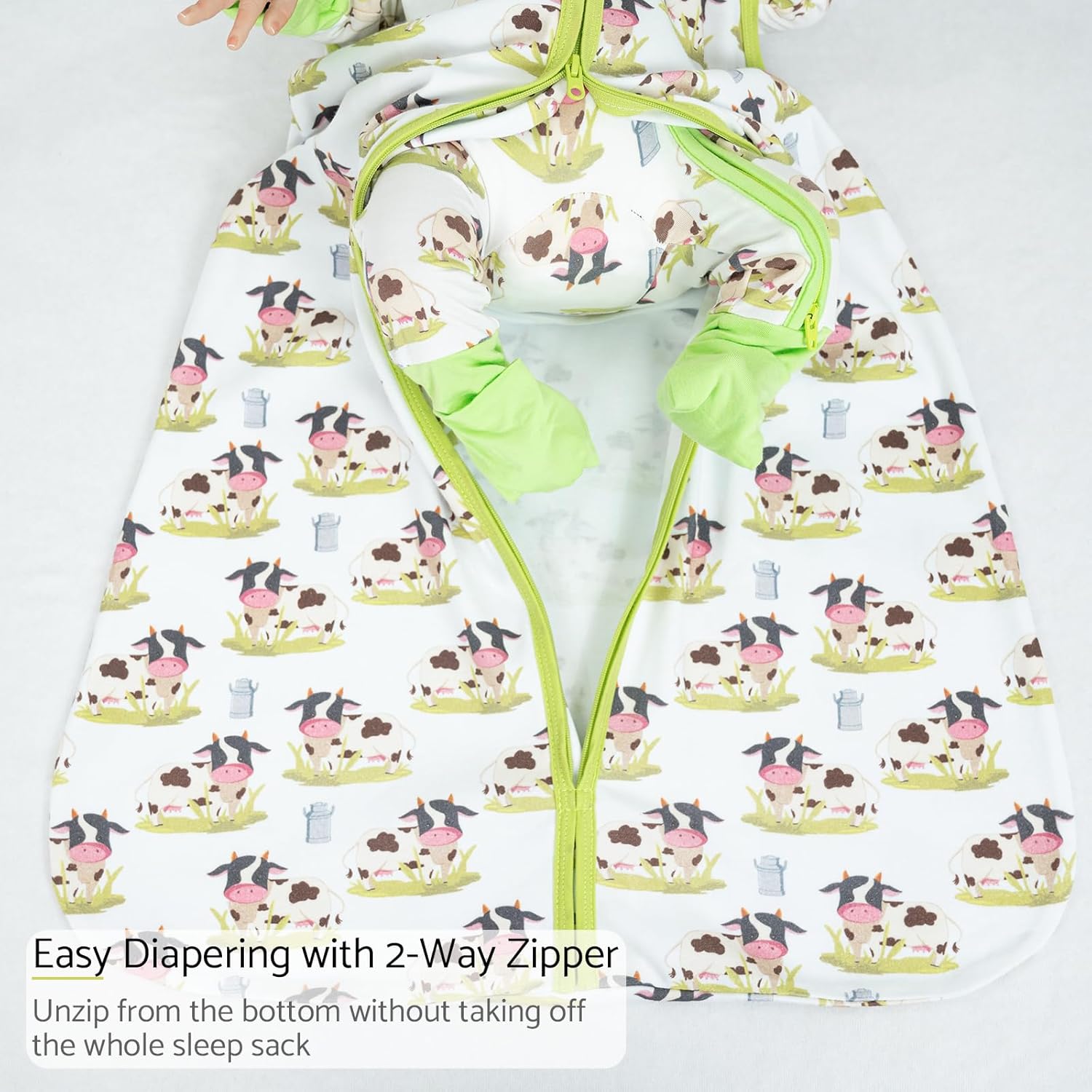 LollyBanks Baby Sleep Sack, 100% Cotton Wearable Blanket 2-Way Zipper Sleep Sacks - Image 5