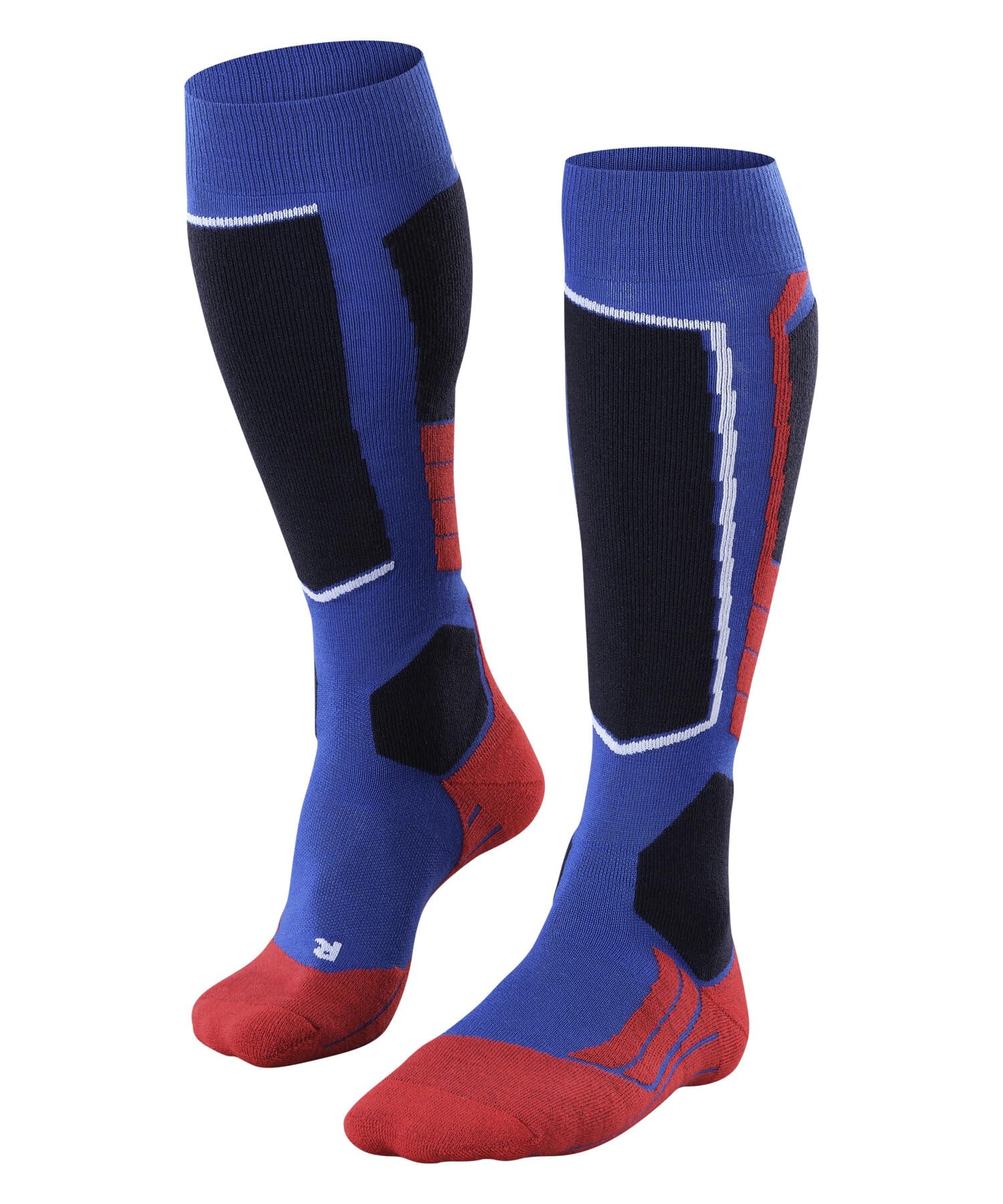 FALKE Men's SK2 Intermediate Wool M Kh Breathable Warm Thick 1 Pair Skiing Socks, Blue Olympic 6940, 9.5-10.5