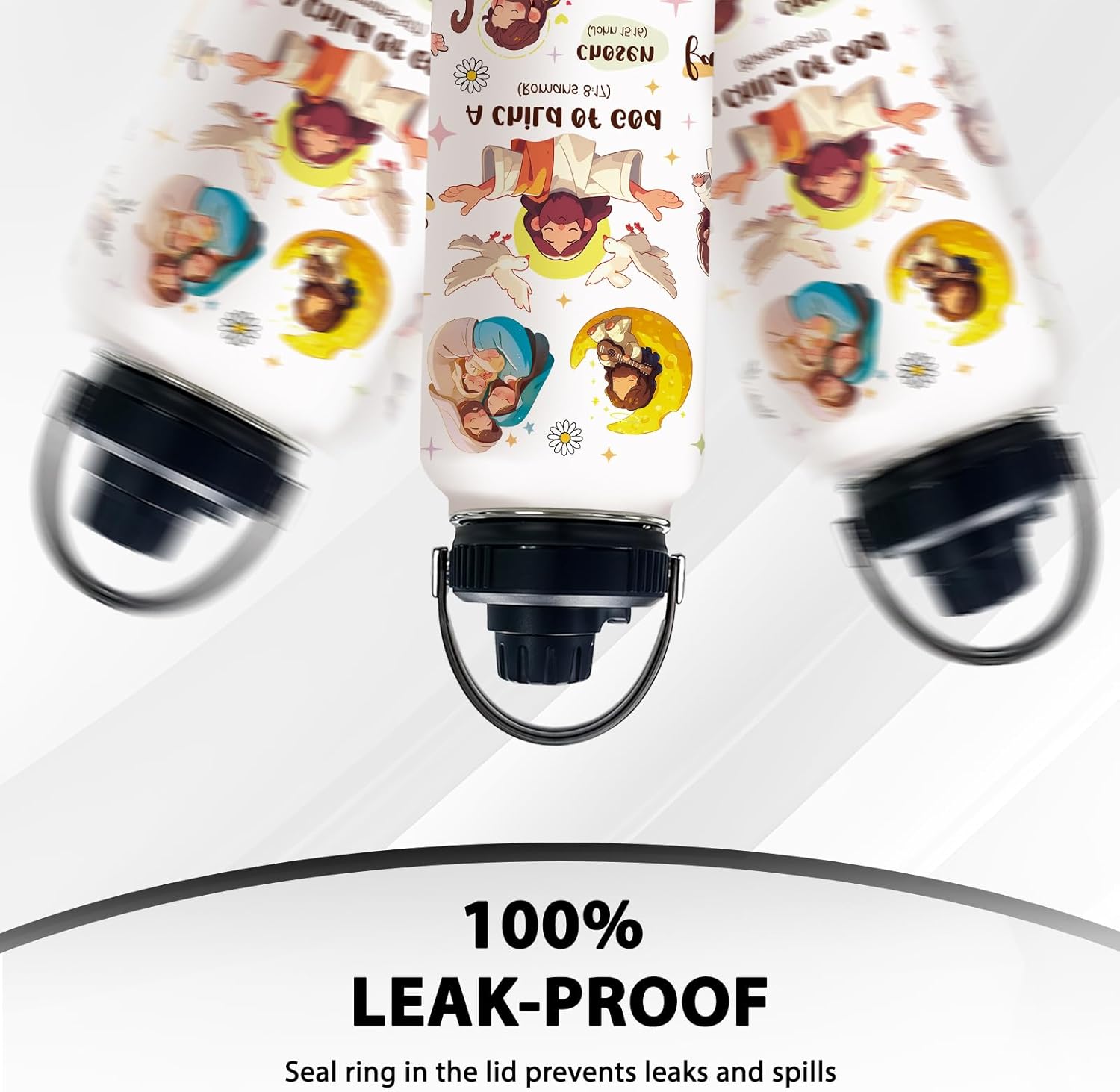 Christian Gifts for Women, Child of God 32oz Water Bottle with Lid, Inspirational Christmas Religions Faith Based Bible Verse Gift for Her, Birthday Thanksgiving Gifts for Mom Friends, 1 PCS - Image 5