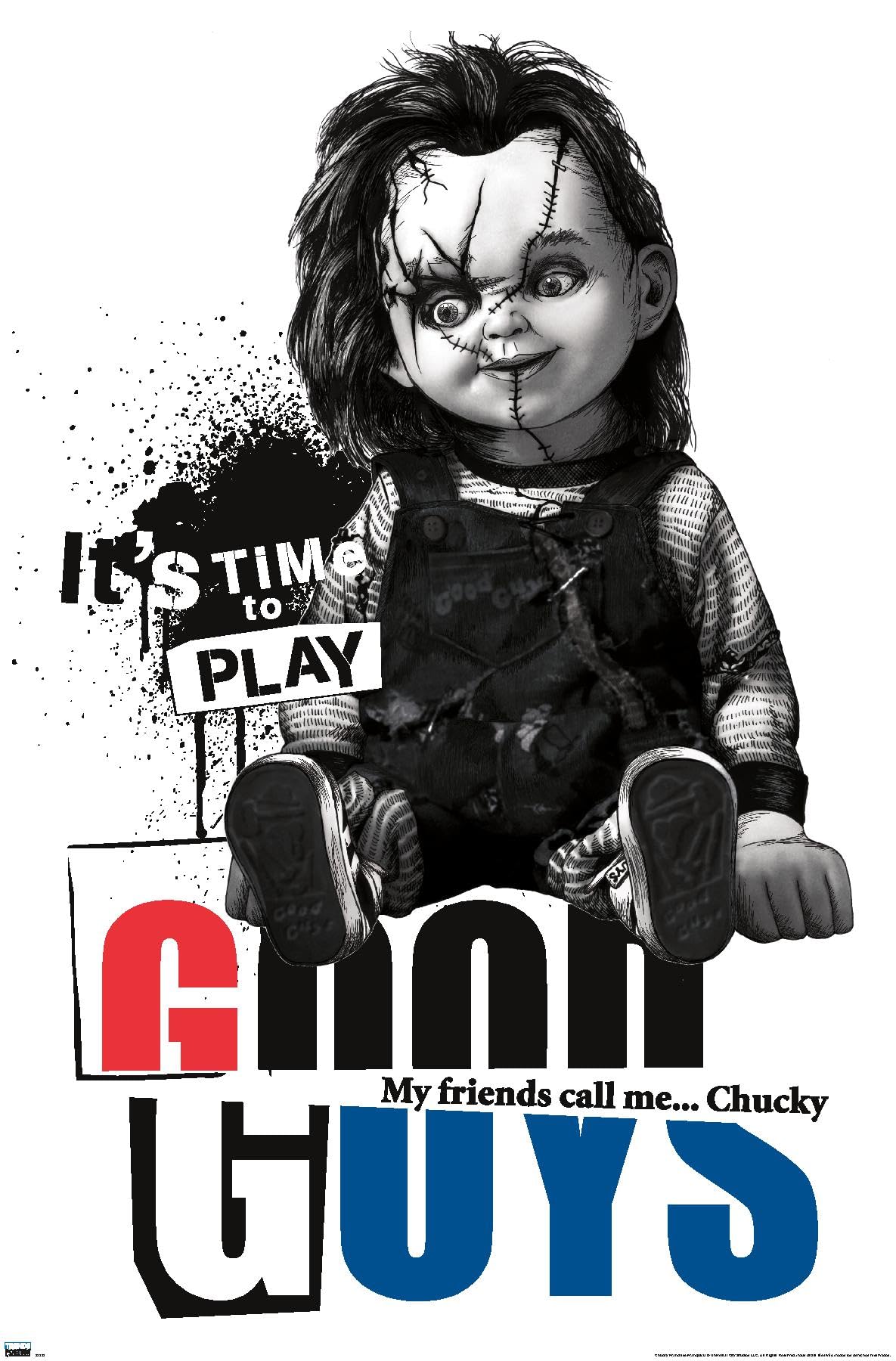Trends International Chucky: Punk Era - Good Guy Wall Poster, 19L x 13W, Premium Unframed…
