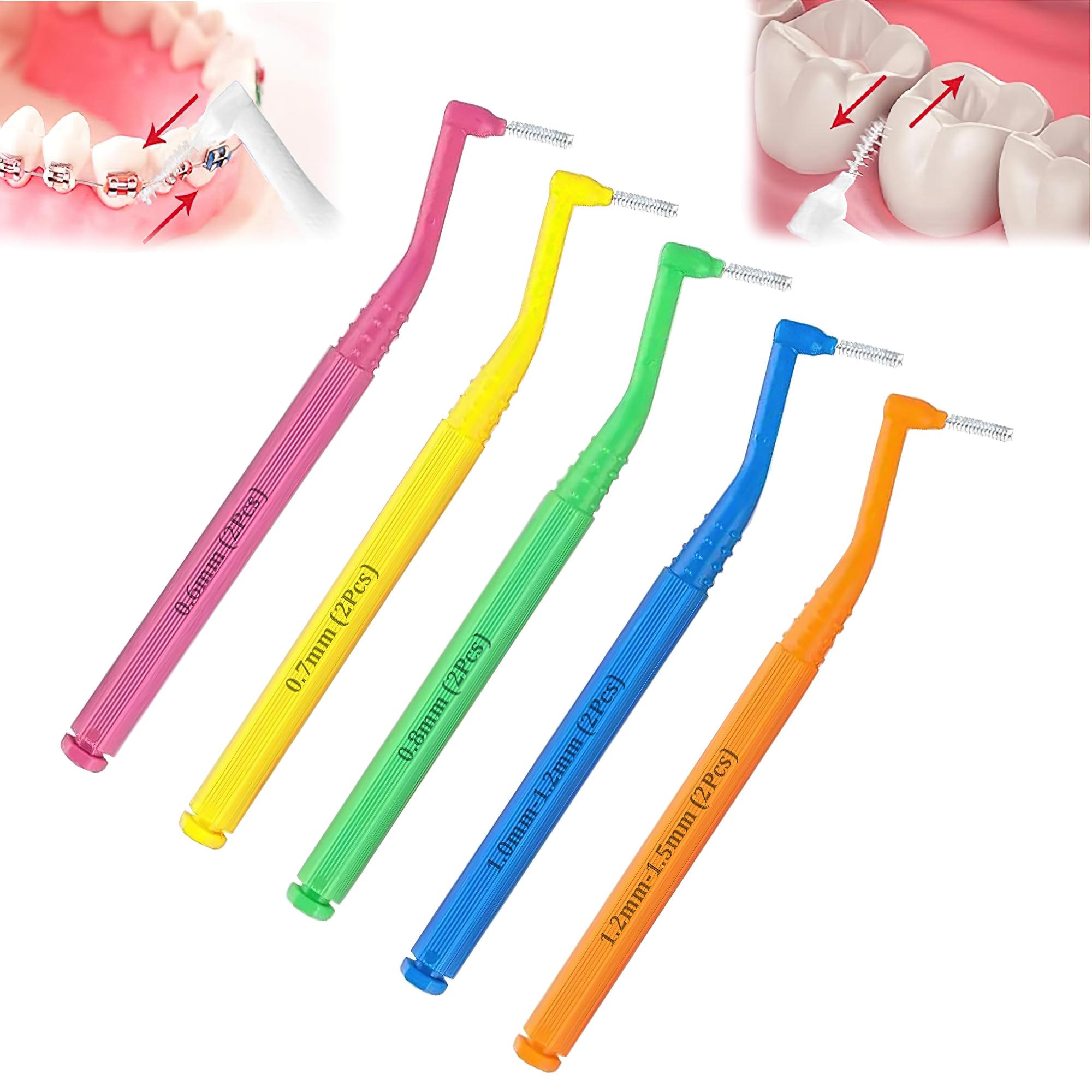 AVEDIA Interdental Brush for Teeth - 10 Pcs Narrow Dental Brushes for Effective Teeth Cleaning - Multiple Sizes Interdental Brush Tools for Braces Care and Dental Hygiene (B0D9D8TRT5) Amazon Price History, Amazon Price Tracker