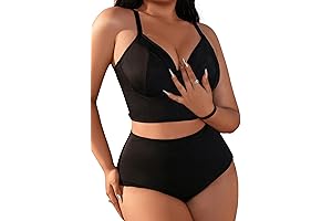 SOLY HUX Women's Plus Size Sensuous Lingerie Set Underwire Bra and Panty Sets