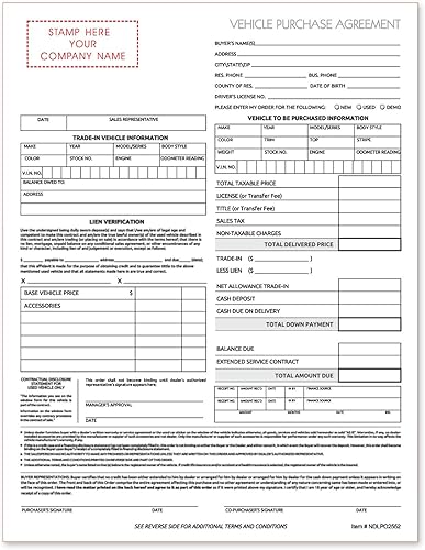 Acuerdo de compra de vehículos.