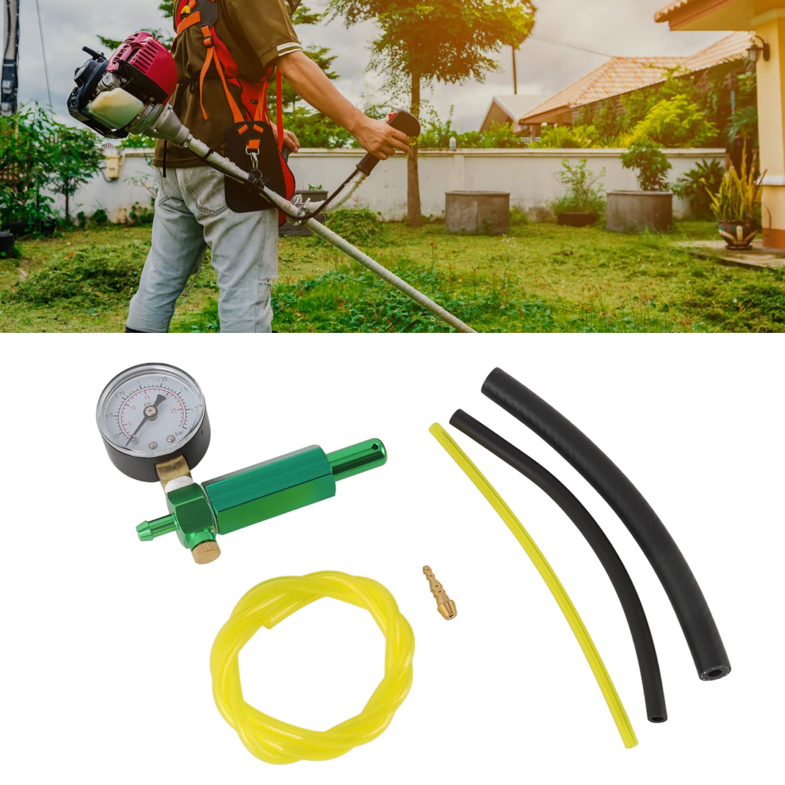 Focket Detector de Fugas de Carburador Compatible con 57-21-1, Repuesto de Medidor de Presión de Carburador para 57211, Herramienta de Prueba de Presión de Aceite