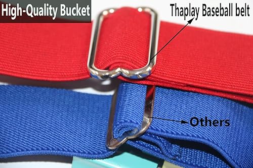 Miniatura 5 de Cinturón de béisbolsóftbol, cinturón de uniforme de tamaño ajustable para hombres, niños y jóvenes