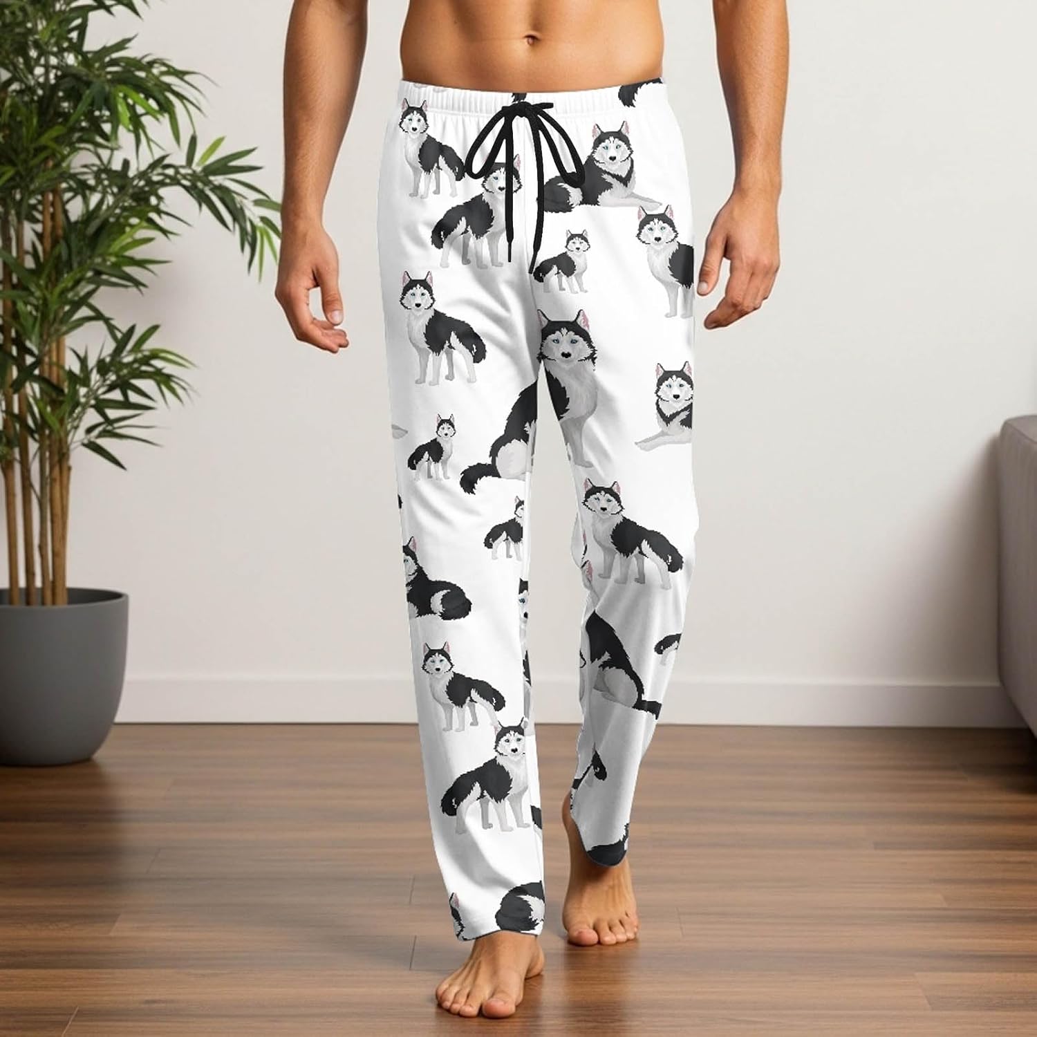 Men's Pajama Bottoms, Pajama Pants Mens Soft lounge sleep pants with Pockets Drawstring - Image 6