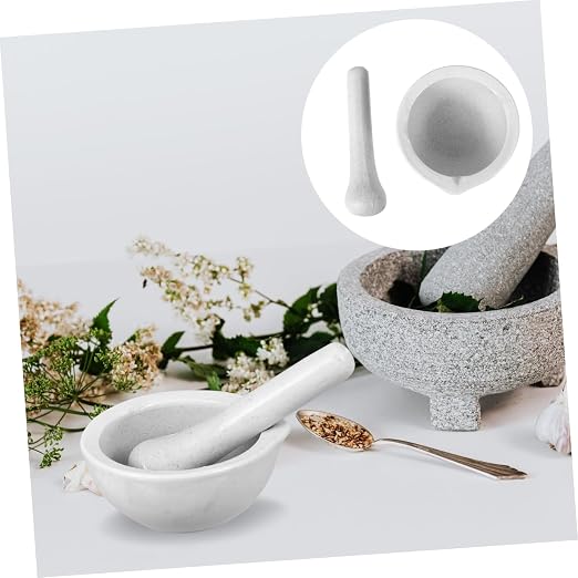 2 sets morteros de porcelana con mano miniatura 8