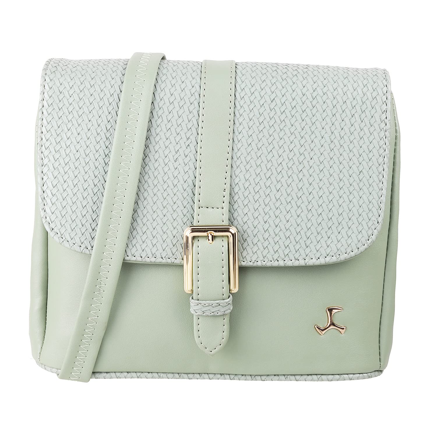 Mochi Women Lightgreen Flap Over Sling (66-7153) (B09W1B3N55) Amazon Price History, Amazon Price Tracker