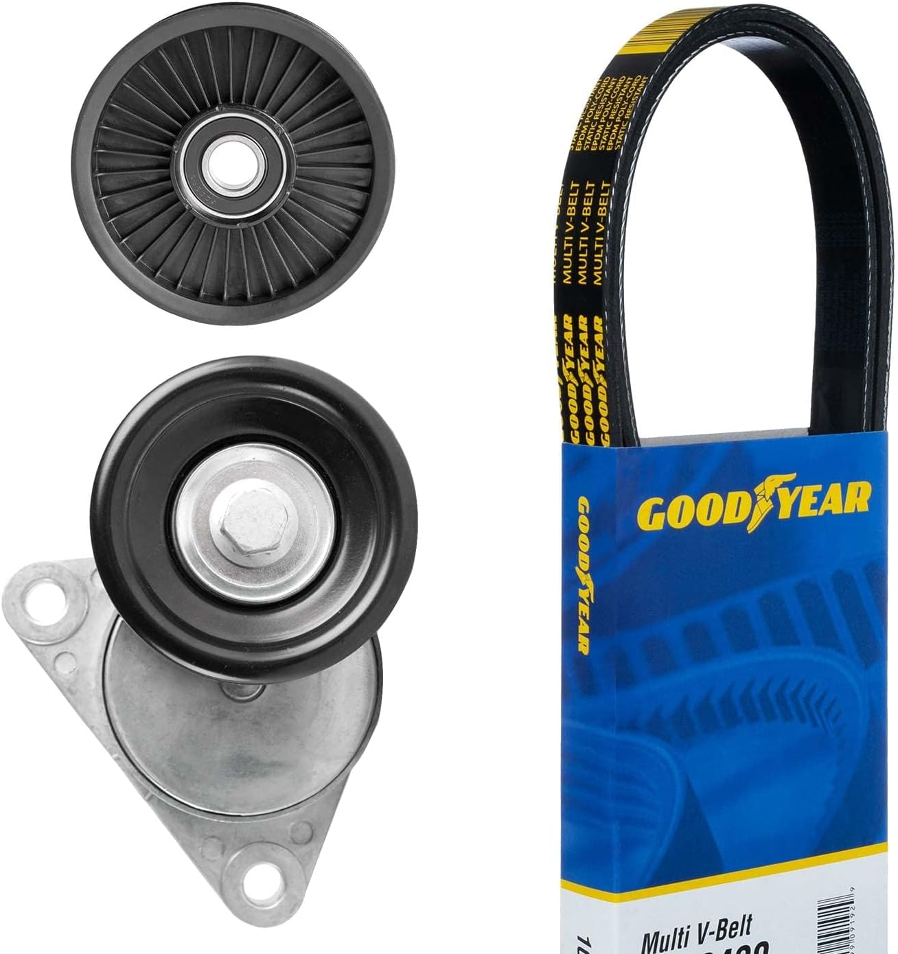 Goodyear 3203 Serpentine Belt Drive Component Kit for Suzuki Swift+ (2004-08), Chevrolet Aveo & Aveo5 (2004-08), Pontiac Wave & Wave5 (2005-2007)