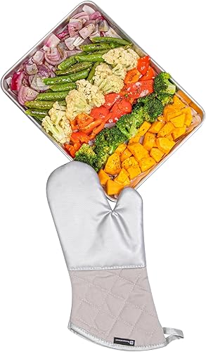 Miniatura 2 de Restaurantware Manopla de horno de 15 x 7 pulgadas, 1 manopla de horno resistente al calor, agarre ergonómico, guantes de cocina de fibra de vidrio