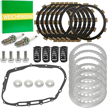 Clutch Kit Heavy Duty Springs & Cover Gasket Compatible with Suzuki Intruder 800 VS800GL/GLV 1992-2004 Boulevard S50 VS800 2006-2009 Intruder 700 750