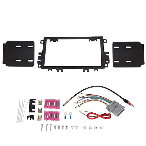 ECOTRIC Double DIN Installation Dash Kit W/Wire Harness Compatible with