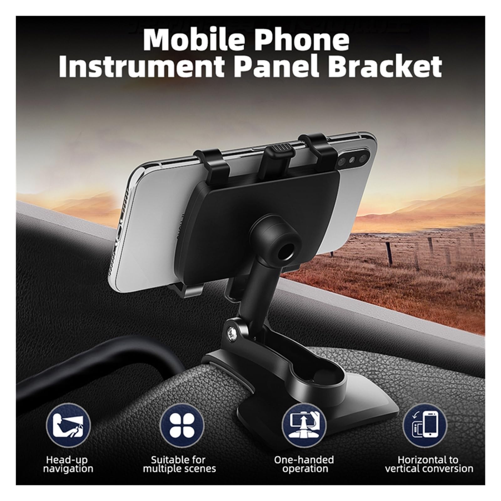 Porta Cellulare Auto Supporto per telefono da auto 3 in 1, supporto per specchietto retrovisore, supporto per navigatore GPS regolabile per iP&ho&ne 14