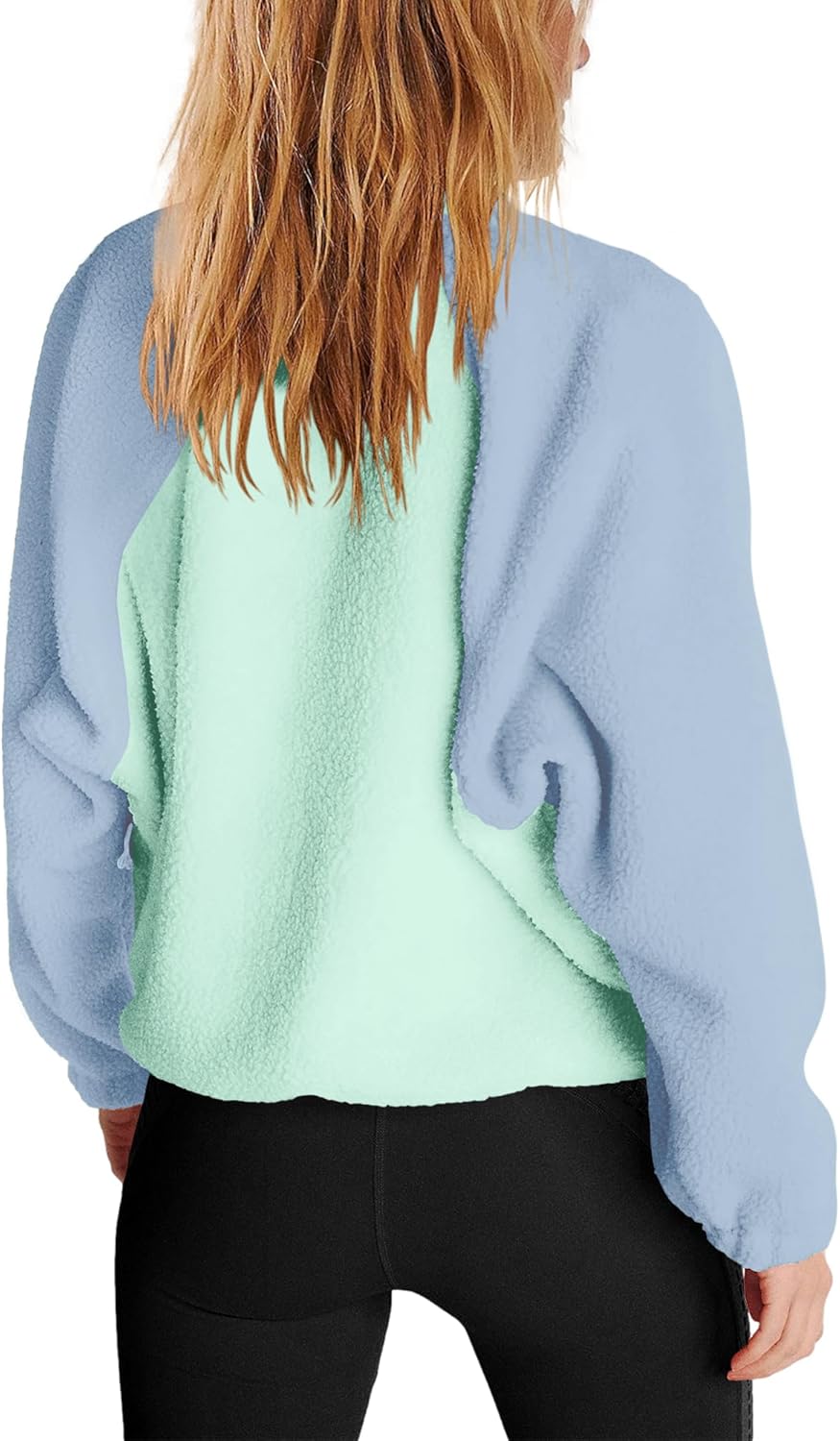 Nirovien Womens Fleece Pullover Long Sleeve Sherpa Jacket Button Down Fuzzy Sweatshirt Warm Outwear with Pockets