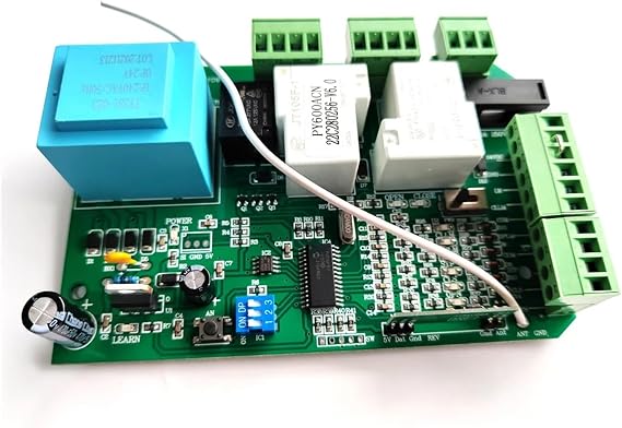 Control Board For AC Sliding Gate Opener Sliding Gate Opener Motor Plate Pcb Circuit Board Controller Card SL600 PY600 PY800 SL1500 For Swing Gate，Sliding Door(Board with 4 keys)