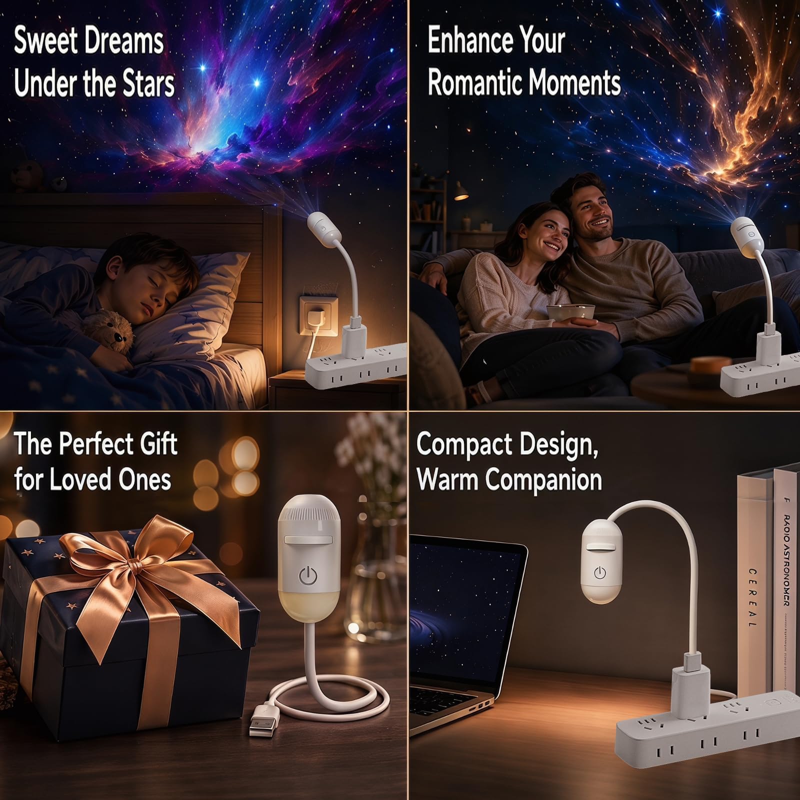 Pipihome Galaxy Projector Night Light, 12 in 1 Sternenhimmel Projektor | Projektor Sternenhimmel für Schlafzimmer Deko, Nachtlicht Sternenhimmel Galaxy Projektor Geschenke für Kinder Erwachsene