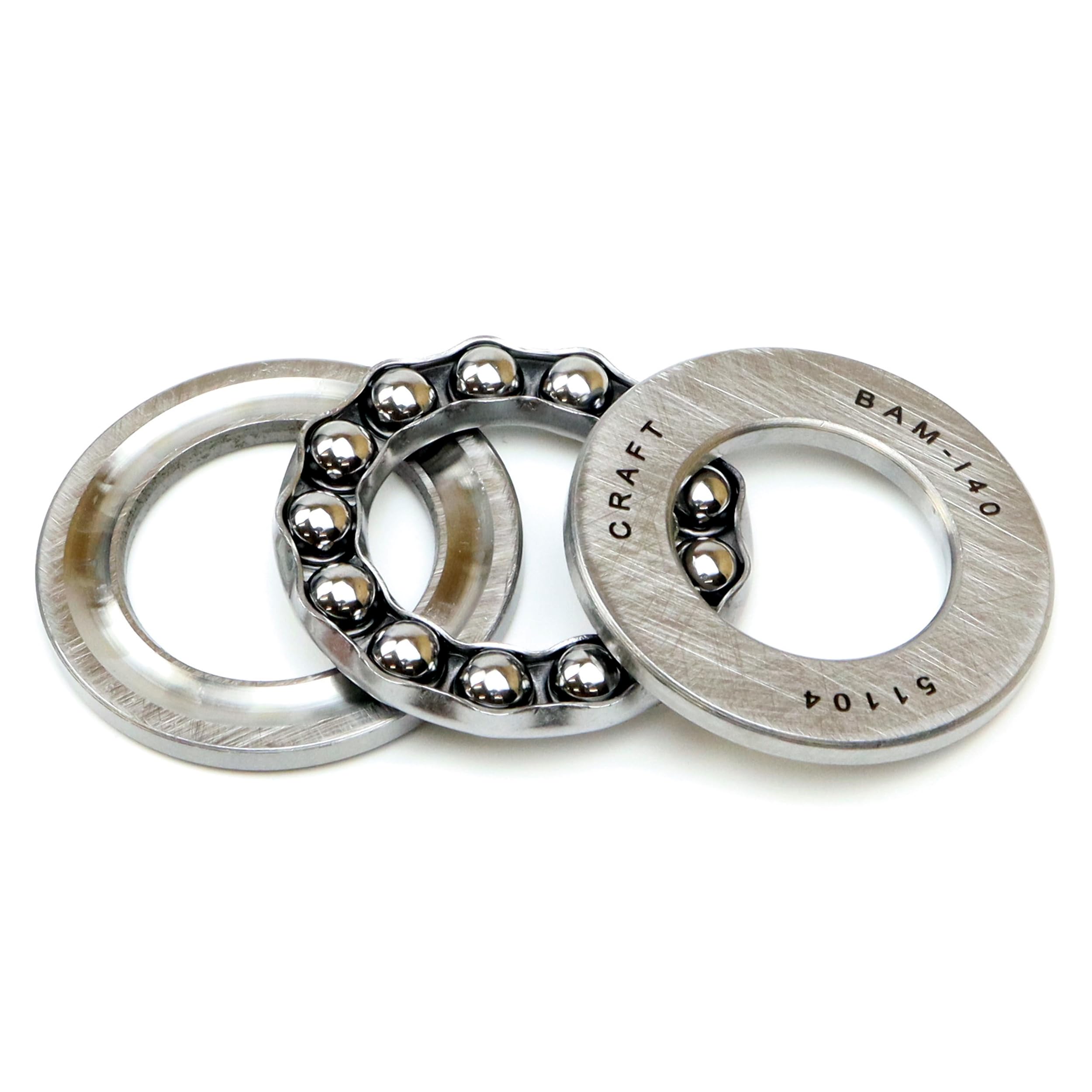 Produktbild von Axial-Rillenkugellager 51104 – 20x35x10 Mm, Chromstahl, Hohe Tragfähigkeit, Für Getriebe, Kompressoren & Maschinenbau
