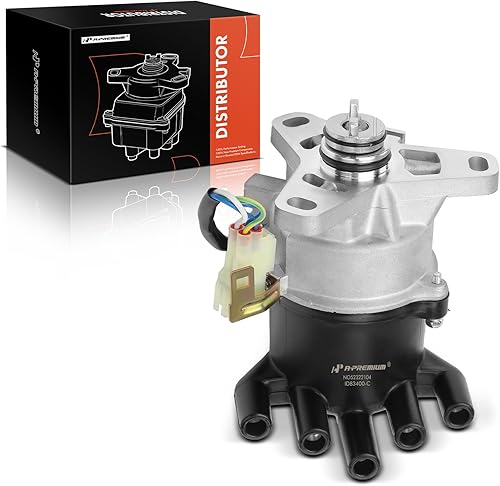 A-Premium Distribuidor de encendido con tapa y rotor compatible con Honda Prelude 1988 1989 1990 1991, 2.0L 2.1L
