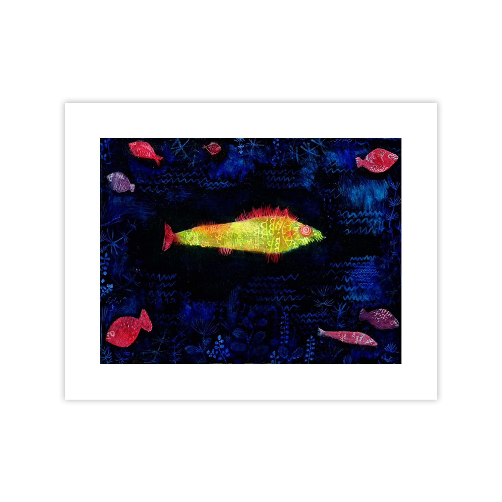 Poster Paul Klee The Goldfish grand format pour décoration murale élégante de salon