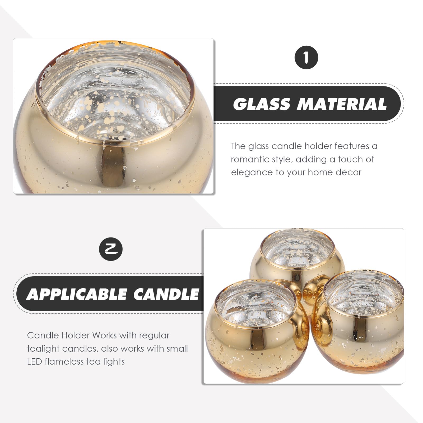 ABOOFAN Candelabro De Cristal De 12 Portavelas Ideal para Velas De Té Vaso De Fiesta Decoración Romántica
