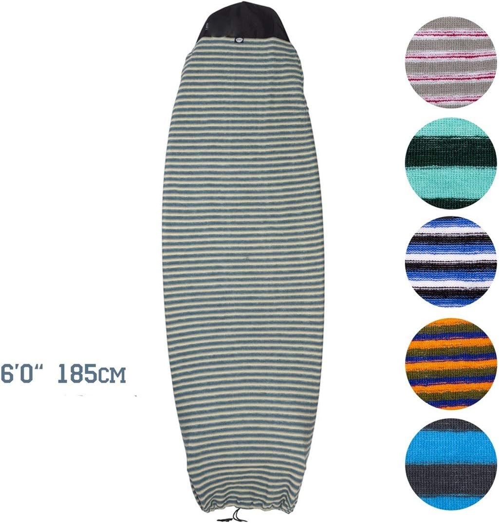 6ft. 6'0" 180 cm Hybrid Surfboard Sock Soft Cover Bag Kite Wakesurf Foil Board Protective Stretch Fabric DIY Tool Surfboard Accessory