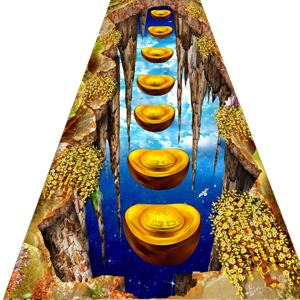 Alfombras de pasillo largo 3D de 0.8x2m felpudos transitables 1
