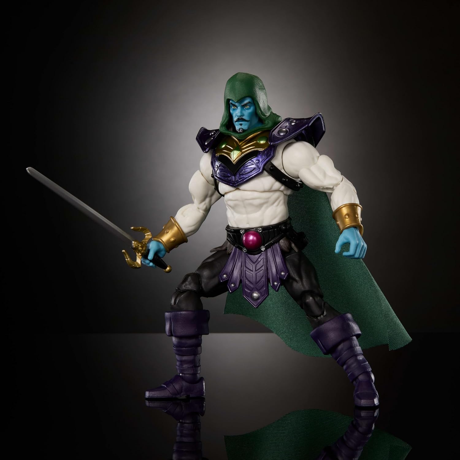Masters of The Universe Masterverse Action Figure Keldor New Eternia, 7 Inch Motu Toy, 30 Points Articulation, Extra Zombie Head & Sword & Holster