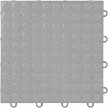 IncStores Nitro Tiles by FlooringInc 12" x 12" Interlocking Garage Floor Tiles, Coin Pattern Heavy Duty Polypropylene Flooring, Modular Snap-Together Non-Slip Floor Tile, Gunmetal, 52-Pack 52 Sq Ft
