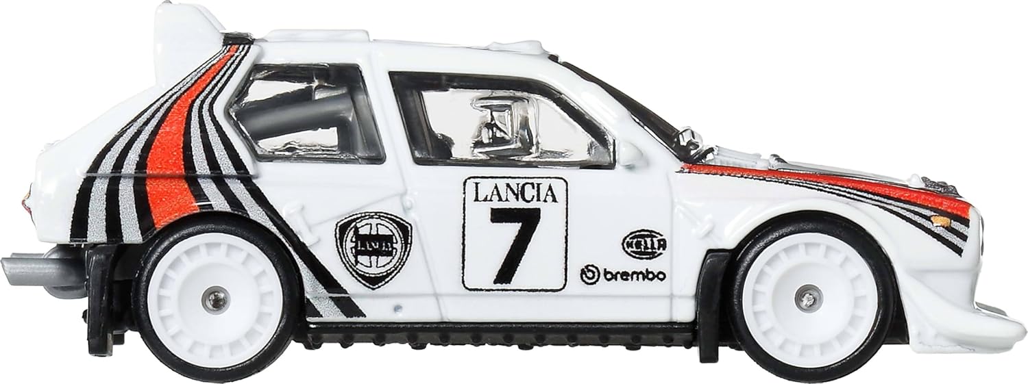 Hot Wheels Premium Collectible Toy, Car Culture 1:64 Scale Lancia Delta S4, Real Riders Tires & Metal/Metal Body & Chassis, Thrill Climbers