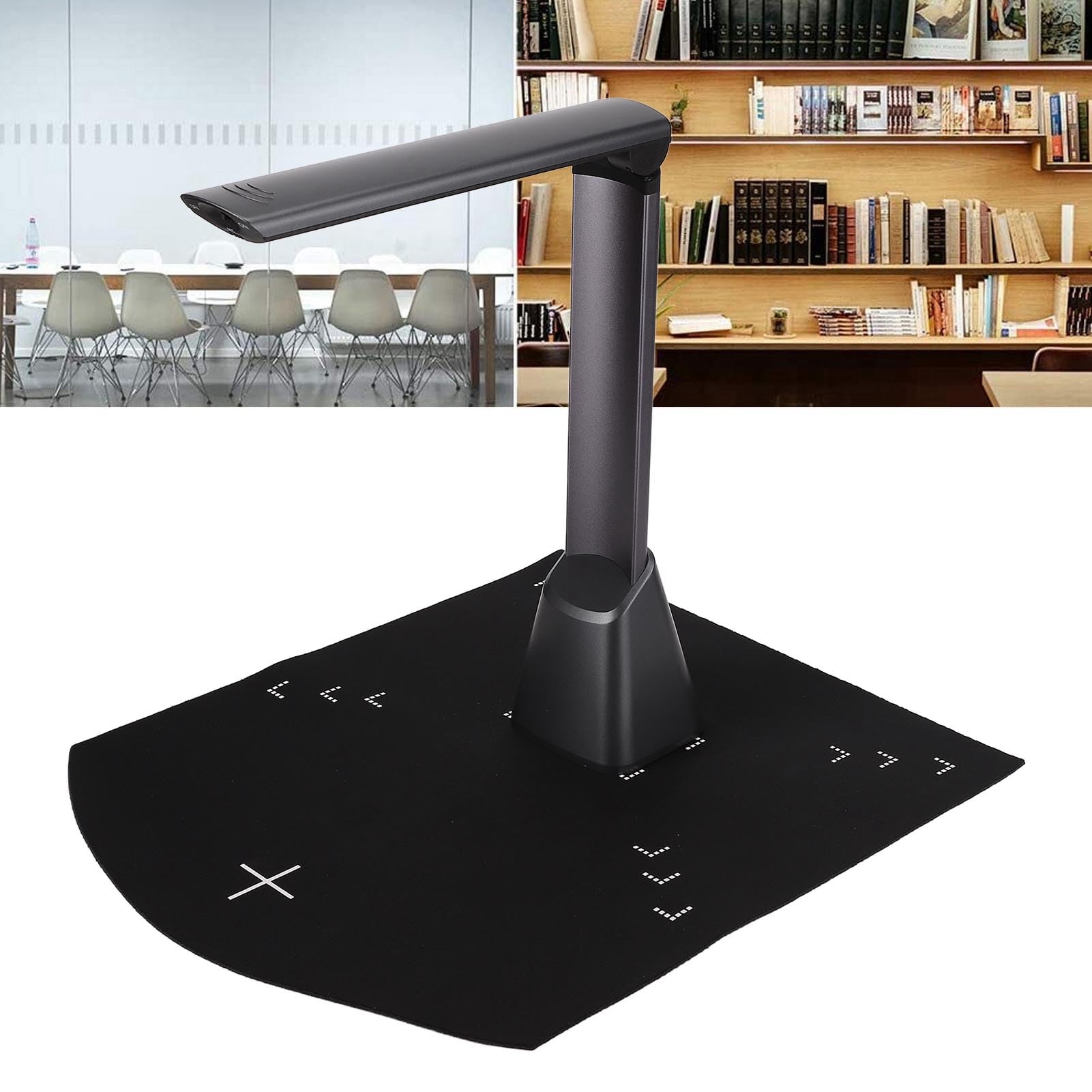 Cámara de Documentos, Color, Blanco y Negro, Escaneo en Escala de Grises, Conexión USB 2.0 y Fuente de Alimentación, Sensor CMOS de 5 Megapíxeles Adecuado para Familias, Maestros