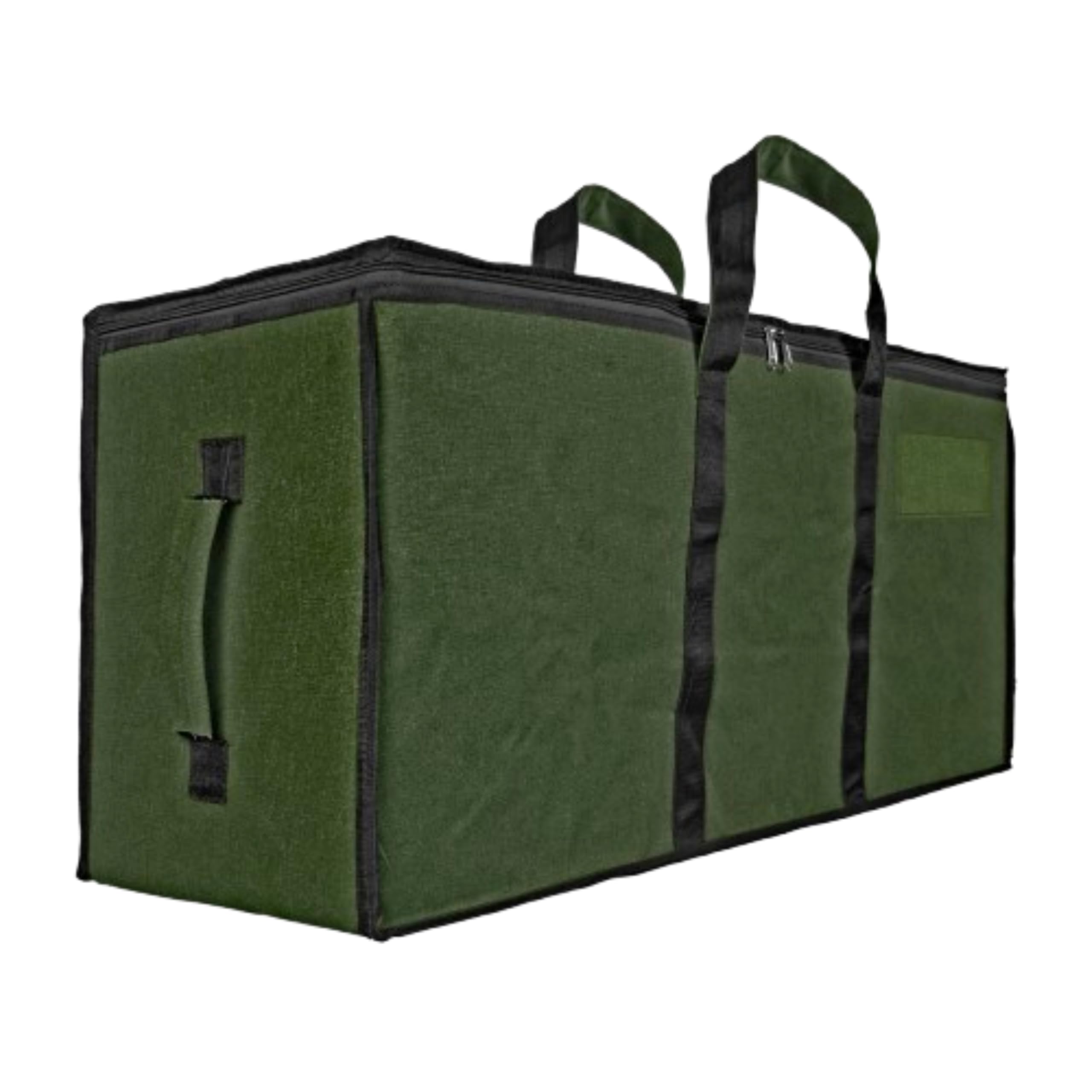 Storite Jumbo Super-Size 81 L Canvas Moisture Proof Heavy Duty Storage Bag | for Toys/Stationery/Blankets/Clothes/Moving Bags MultiPurpose With Strong Reinforced Handles (87x26x36 cm), ArmyGreen